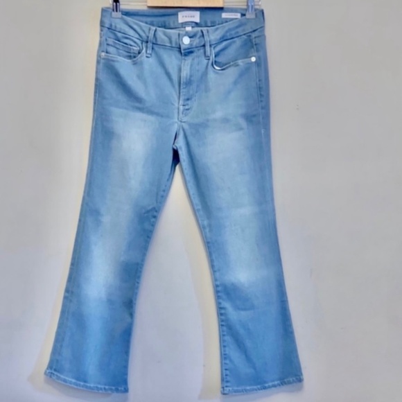 Frame Denim Le Crop Mini Boot Jeans in Davenport Size 30 - Picture 6 of 12